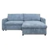 New Classic 27-U1812-2NP Finn - 2 Piece Sectional (LAF Sofa/Chaise) - Blue