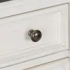 Liberty Furniture 417-BR-DM Allyson Park - Dresser & Mirror (8 Drawer Dresser) - Wirebrushed White / Charcoal