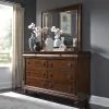 Liberty Furniture 589-BR-KCSDMCN Liberty Furniture 589-BR-KCSDMCN Rustic Traditions - 5 Piece Bedroom Set (California King Sleigh Bed, Dresser & Mirror, Chest, Nightstand) - Rustic Cherry