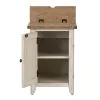 Liberty Furniture 652-OT1022 Farmhouse Reimagined - Door Chair Side Table With Charging Station - Antique White / Chestnut Tops