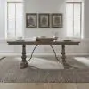 Liberty Furniture 615-DR-TRS Americana Farmhouse - Trestle Table - Dusty Taupe
