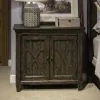 Liberty Furniture 297-BR63 Paradise Valley - 2 Door Bedside Chest With Charging Station - Saddle Brown