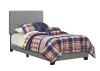 CoasterEveryday 300763T Dorian - Upholstered Twin Panel Bed - Gray