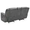 CoasterEveryday 650355 Conrad - Upholstered Padded Arm Glider Loveseat - Gray