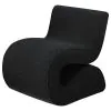 Coaster Fine Furniture 903155 Ronea - Boucle Upholstered Armless Curved Chair - Charcoal
