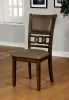 Furniture of America CM3023SC-2PK Holly - Side Chair (Set of 2) - Antique Walnut / Warm Gray