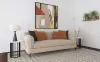 Coaster Fine Furniture 509411 Jade - Chenille Upholstered Sculpted Track Arm Sofa - Latte