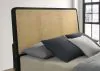 Coaster Fine Furniture 224330KW Arini - Rattan California King Panel Bed - Black And Natural