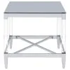 Coaster Fine Furniture 709728-S3 Lindley - 3 Piece Square Coffee And End Table Set - Chrome