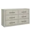 Liberty Furniture 522-BR31 Modern Play - 6 Drawer Dresser - Natural White
