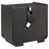 Coaster Fine Furniture 222492 Leandro - 2-Drawer LED Nightstand With USB - Burnished Black