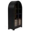 Riverside Furniture 61754 Calhoun - Display Cabinet - Whiskey / Ebony Whiskey Oak