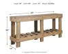 Ashley Furniture A4000219 Susandeer - Console Sofa Table - Brown