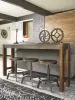 Ashley Furniture D440-024 Torjin - Swivel Stool (Set of 2) - Dark Brown