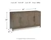 Ashley Furniture D983-60 Chrestner - Dining Room Server - Gray