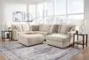 Ashley Furniture 29004/48/34/17/08 Ashley Furniture 29004/48/34/17/08 Edenfield - 4 Pc. - Right Arm Facing Corner Chaise 3 Pc Sectional, Ottoman - Linen