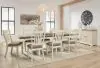 Ashley Furniture D647/55T/55B/01(6)/60 Bolanburg - 9 Pc. - Dining Table, 6 Side Chairs, Sever - Brown / Beige