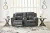 Ashley Furniture 3740694 Ashley Furniture 3740694 Frohn - Dbl Reclining Loveseat with Console - Graphite