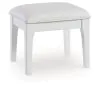 Ashley Furniture B822-01 Chalanna - Vanity Stool - White