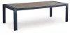 Ashley Furniture PCP587-625 East Beach - Rectangular Dining Table With Umbrella Option - Blue