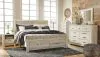 Ashley Furniture B331B9 Bellaby - King Platform Bed With 2 Storage Drawers - Whitewash