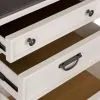 Liberty Furniture 417-BR61 Allyson Park - Nightstand With Charging Station - Wirebrushed White / Charcoal