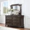 New Classic B493B-060 Lyndhurst - Landscape Mirror - Walnut
