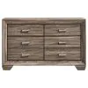 CoasterEveryday 204191KE-S4 Kauffman - 4 Piece Eastern King Bedroom Set - Washed Taupe