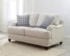 CoasterElevations 511092 Glenn - Upholstered English Arm Loveseat - Light Gray And Blue