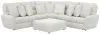 Jackson Furniture Industries 633/66/68/67/628-01 Majesty - 3 Piece Deep Seating Power Reclining Sectional With 1 Castered Cocktail Ottoman - White