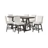 New Classic 45-4125S-DW6C New Classic 45-4125S-DW6C High Line - Counter Table & 6 Swivel Counter Chairs - White