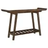 Coaster Fine Furniture 950415 Ornelas - Console Table With Slatted Shelf - Mango Brown