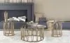 Coaster Fine Furniture 708058-S3 Monett - 3 Piece Coffee And End Table Set - Chocolate Brass