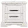 Coaster Fine Furniture 215872 Mckinney - 2-Drawer Nightstand With Dual USB - Vintage White