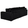Coaster Fine Furniture 600537PB1 Jacana - LAF Power Sofa Chaise With 2 Piece Pillow, Box 1 of 2 - Black