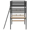 Coaster Fine Furniture 460332BLKB1 Campus - Twin Posts, Front & Rear Guard Rails, Ladder, tube For Part Shelf, Box 1 of 2 - Matte Black
