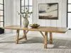 Benchcraft® D858-45 Ridgester - Rectangular Dining Room Extension Table - Light Brown