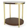 Riverside Furniture 28509 Riverside Furniture 28509 Emery - Oval End Table - Smoked Cherry
