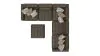 Jackson 3215/36/31/37/12/59-09 Siena - 5 Piece Modular Sectional With Cuddler Seat Cushions And Included Accent Pillows And Cocktail Ottoman - Chocolate