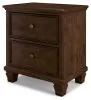 Ashley Furniture B685-92 Danabrin - Two Drawer Nightstand - Brown