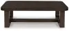 Ashley Furniture T856-1 Breckington - Rectangular Cocktail Table - Dark Brown