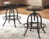 Ashley Furniture D546/13/224(4)/60 Ashley Furniture D546/13/224(4)/60 Valebeck - 6 Pc. - Counter Table, 4 Barstools, Server - White