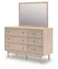 Ashley Furniture PCB1566B1 Ashley Furniture PCB1566B1 Arloster - Dresser And Mirror - Tan