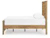 Ashley Furniture PCB1580B2 Maystonna - Queen Crossbuck Panel Bed - Brown