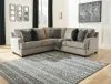 Ashley Furniture 56103S1 Ashley Furniture 56103S1 Bovarian - Right Arm Facing Sofa With Corner Wedge 2 Pc Sectional - Stone