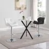 CoasterEssence 182861 Kenzo - Round Galvanized Steel Bistro Bar Table - Silver