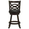 CoasterEssence 101929 Calecita - Wood Swivel Counter Stool (Set of 2) - Cappuccino