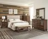 CoasterEssence 300525Q-S4 Devon - 4 Piece Queen Bedroom Set - Burnished Oak