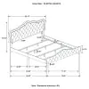CoasterEssence 315871KE Bella - Upholstered Eastern King Panel Bed - Gray