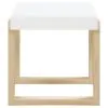 CoasterEssence 753397 Pala - Rectangular End Table - White High Gloss And Natural